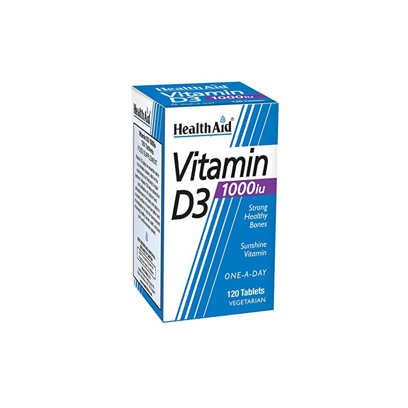 HealthAid Vitamin D3 1000iu - High Strength Cholecalciferol - Immune