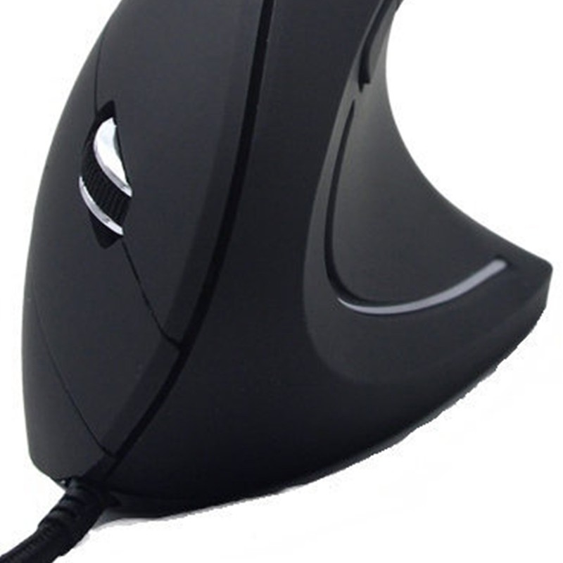 Optical Wired Vertical Mouse Non Slip Matte Surface High Sensitivity