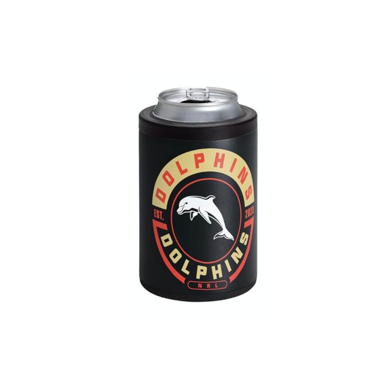 Redcliffe Dolphins NRL Rugby League Insulated Can Cooler with Lid