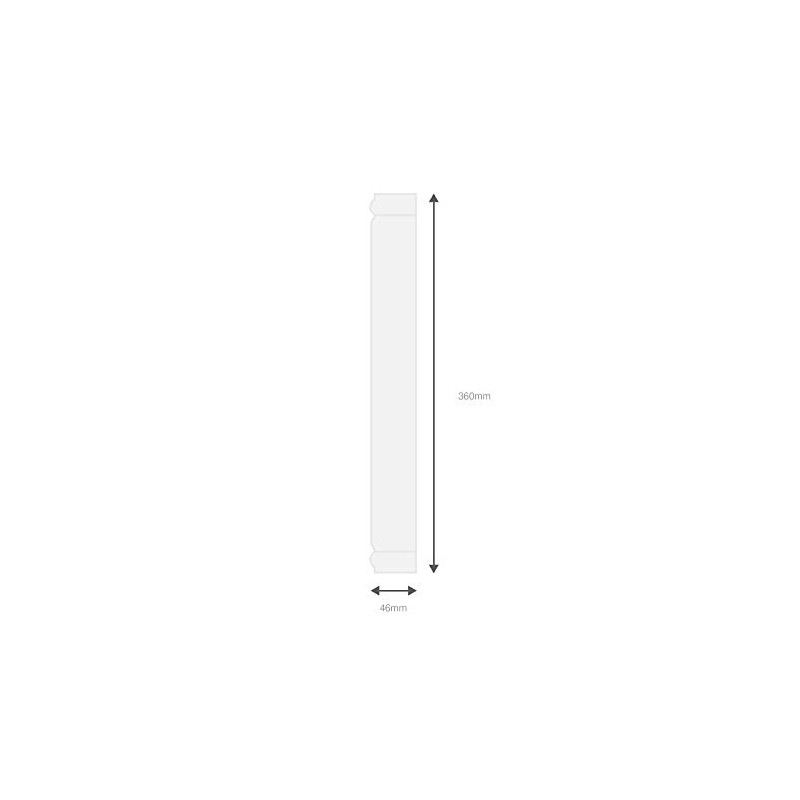 External Ogee 90° Corner Trim for Fascia Board