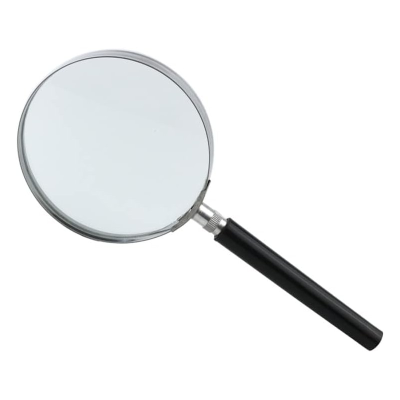 BUBUCAM Handheld Magnifier Reading Magnifier 5X Magnification Ø 75 mm