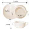FAQQI Soup and Sandwich Plate Combo – Ceramic Soup and