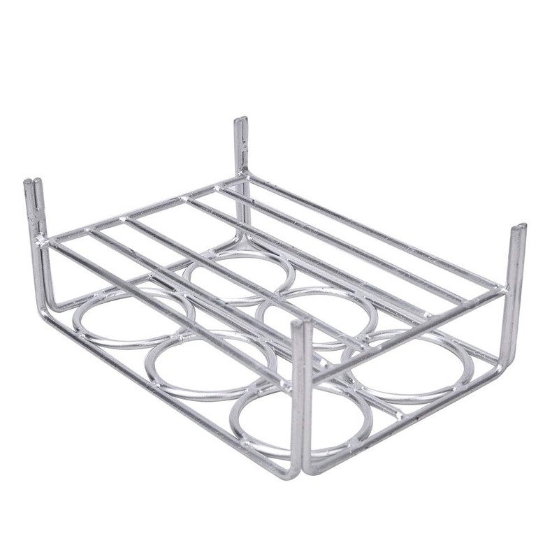 LOCADENCE 6 Holes Crucible Rack, 36mm Hole Diameter Metal Crucible