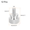 sourcing map 12pcs M4x8mm Knurled Thumb Screw Computer Case Threaded