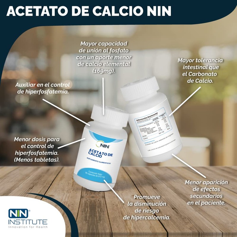 Acetato de Calcio + L-Lisina Suplemento Alimenticio