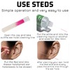 Gusruvti 180 Pcs Ear Piercing Cleaner Floss Disposable earring piercing