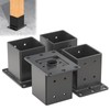 TAYORY Heavy Duty 4x4 Post Base 4 Pcs, Thickness: 0.118"/3MM,