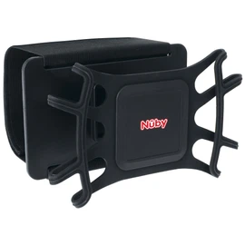 Nuby Lightweight & Portable Tablet Holder: Easily Secures to Back Seat Headrest for Kids or Adults - Flexible Non Slip Brackets & Adjustable Angle for Viewing, fits Most 8" to 11" Screen