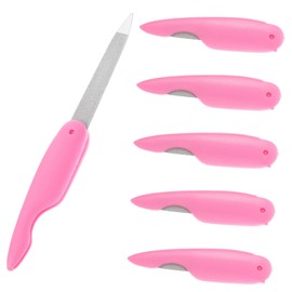 Ipetboom 6pcs Mini Folding Nail Files Portable Buffers for Nail Art Double-sided Sanding Tools for Manicure Pedicure and Easy to Carry for Travel and Home Use