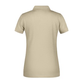 James & Nicholson Women's Organic Workwear Polo Shirt - Slightly Tailored Polo Shirt for Work and Leisure, stone, XXL