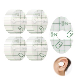 Pack of 80 Ear Protection Swimming Children, Ear Plugs Waterproof with Absorbent Centre Transparent and Efficient, Ear Protection Swimming with Cotton, Children's Ear Tape for Baby Swimming Bathing