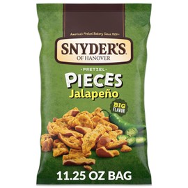 Snyder's of Hanover, Pretzel Pieces, Jalapeno, 11.25 ounce Bag (Pack of 3)