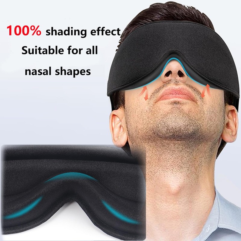 AOOTUERL Breathable 3D Sleeping Mask, Soft Eye Mask, Sleeping Masks,