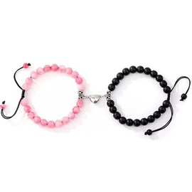 ZAHSY Bff Bracelets for 2 Friendship Best Friend Bff Gifts for Women Men Couples Gifts for Him and Her Matching Couple Bracelets Best Friend Bracelet for 2 - Hubby Wifey Gifts