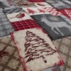 Happy Linen Co Christmas Patchwork Red Single Reversible Duvet Cover
