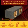 Q Power Dual 12-Inch Heavy Duty Ported Car Audio Subwoofer