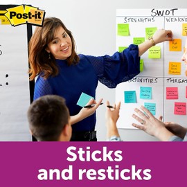 Post-it Miami Colors Sticky Notes 3" x 3" 70 per pad 24 Pads/Pack