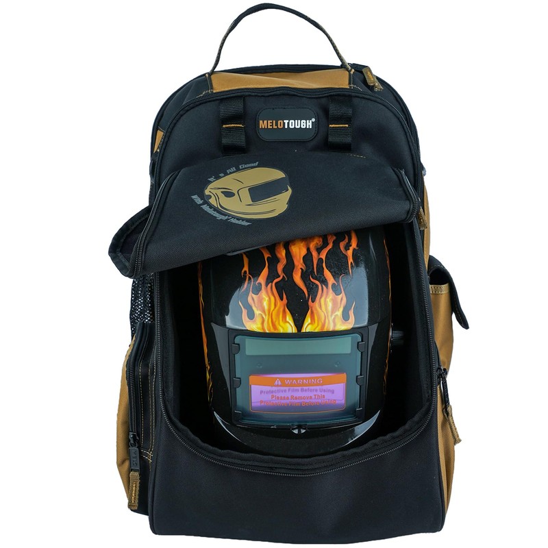 MELOTOUGH Welding Backpack for Tools and Helmet Extreme Gear Pack