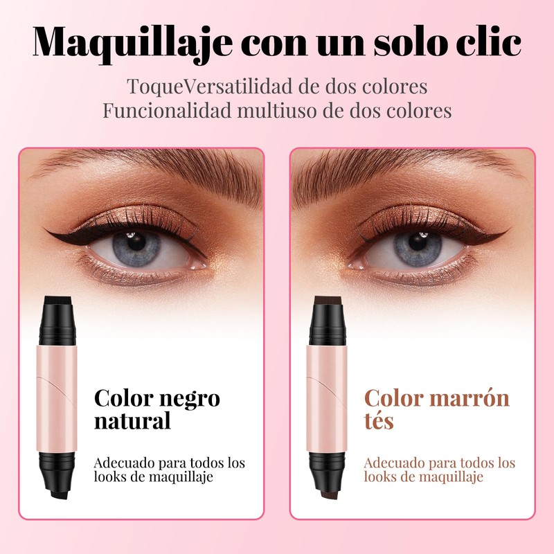 WEISPO Sello Eyeliner, Delineador De Ojos De Doble Punta Para