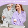 Catalonia Women's Long Bathrobe, Soft Fleece Robe, Comfy Spa &