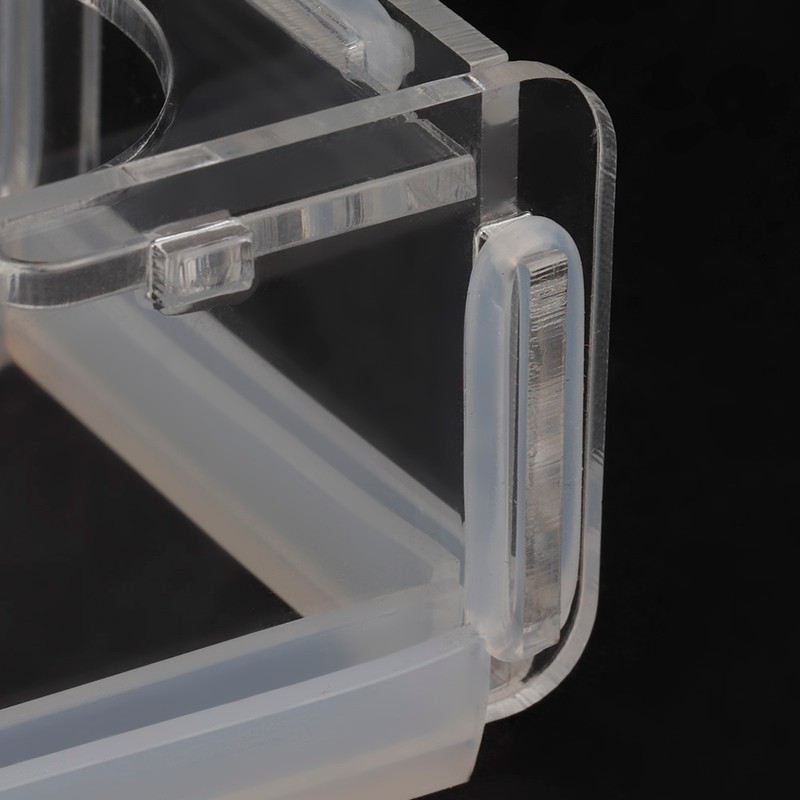 Acrylic Fish Food Feeder for Fish Tank Aquarium with Suction