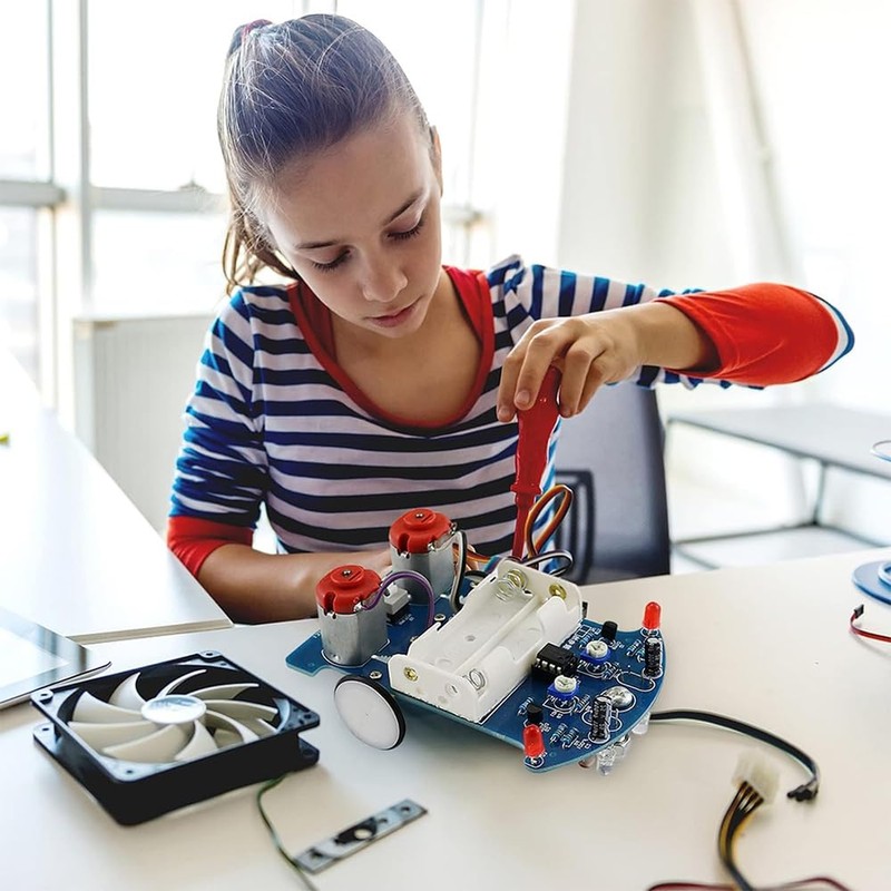 POFET D2-5 Intelligent Tracking Car Kit, Smart Car Soldering Project