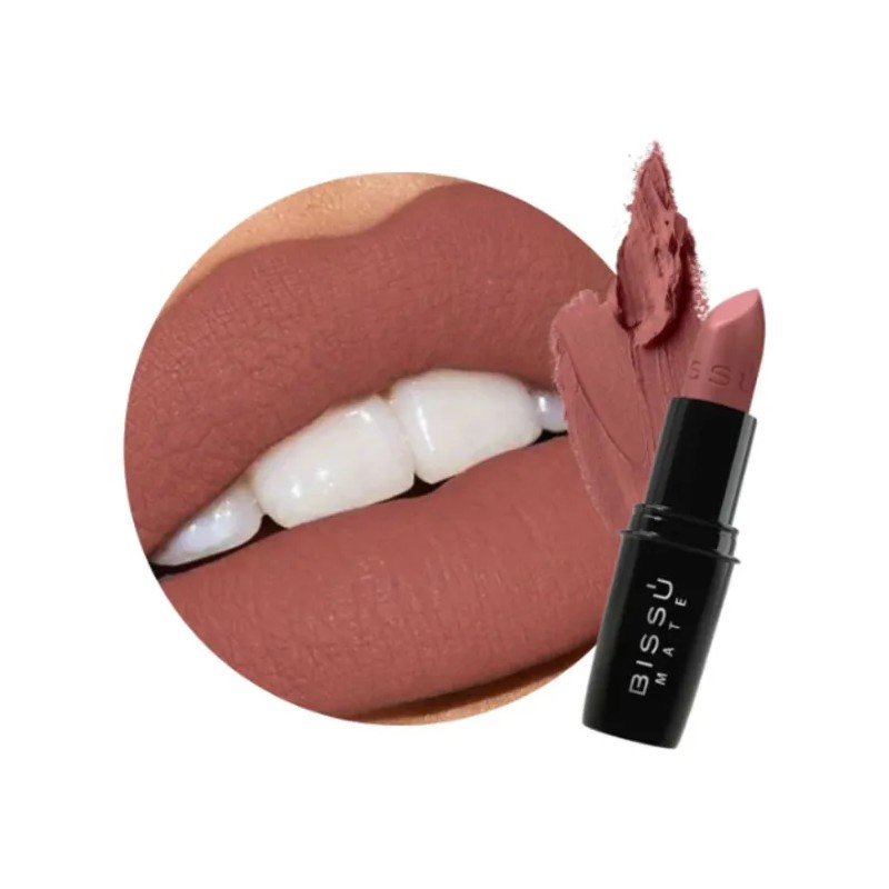 Set Labiales Mate Bissu (kit 9 Piezas Tonos Nude)