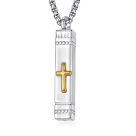 Cremation Cross Necklace for Ashes Cross Urns Locket Pendant Ashes Holder Sterling Silver Memorial Jewelry Gift Keepsake for Women