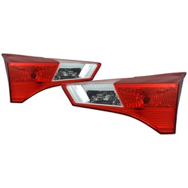 HEADLIGHTSDEPOT Left Driver And Right Passenger Side Tail Light Set Compatible With 13-18 Toyota RAV4 CAPA Certified