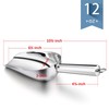 12 Ounce Ice Scoop Set of 2, E-far Stainless Steel