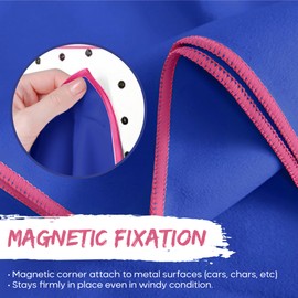 Extra Large Shammy Towel for Swimmers, Quick Dry Towels with Magnetic Corners for Swimmers, Bath Towel, Camping Towels Fast Drying Lightweight, Gym Shower Essentials, Compact and Convenient