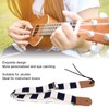 Ukulele Strap Thicken for Shoulder Cotton Plaid Adjustable Length String