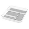 madesmart Gadget Tray | Light Grey | Clear Soft Grip