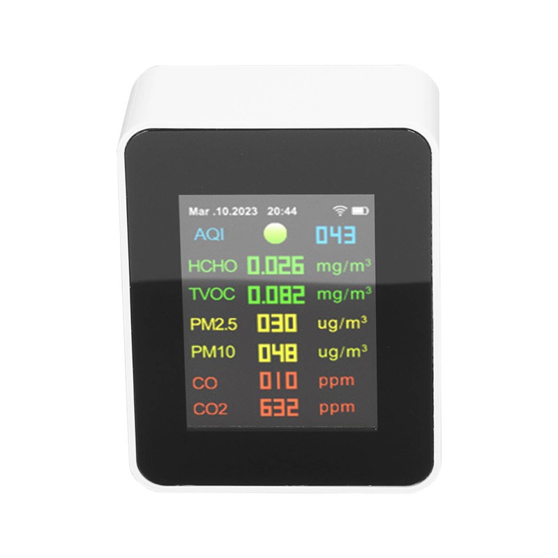 9 in 1 Air Quality Monitor WiFi Air Detector Color