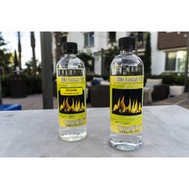 Table Top Fire Bowl, Ventless Outdoor Portable Citronella Fire Pit - Wick Burning Fuel, (Citronella Fuel)