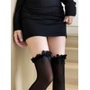 SHUCLASS Knee High Socks, Knee High Socks with Lace, Lolita