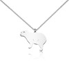 WUSUANED Funny Capybara Necklace Animal Lover Jewelry Capybara Birthday Wish