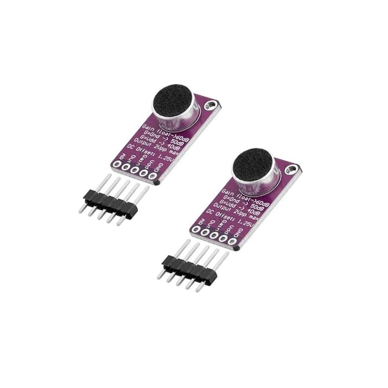 GERUI 2 Stück MAX9814 AGC Microphone Amplifier Board Compatible with