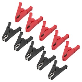 Yosoo Electrical Crocodile Clips, 10pcs Insulated Alligator Clips, 30A 1000V Crocodile Clips for Electrical Insulated Wire Multimeter Test Leads