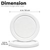 Absorbent Diatomaceous Earth Coasters Set of 6, with Holder &