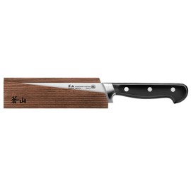 Cangshan TV2 Series 1022940 Swedish Sandvik 14C28N Steel Forged 6-Inch Boning Knife and Wood Sheath Set