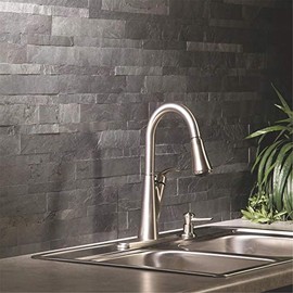ACP A9082 Peel and Stick Stone, Charcoal Slate, 6" x 23-1/2"