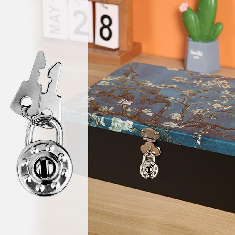 10 Pack Diary Padlock, Mini Locks with Keys, Tiny Luggage