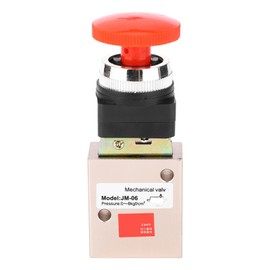 JM-06 Pneumatic Mechanical Valve PT 1/4in 2 Position 3 Way Self Locking Air Mechanical Valve