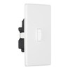 Lutron CN-600PHW-WH Ceana Single Pole 600W Preset Dimmer with Wallplate,