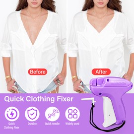 Stitchy Quick Clothing Fixer, Micro Stitch Gun for Clothes Sewing Machine Tagging Gun for Clothing Include 1000pcs Glue Needle Quick Clothing Fixer for Fine Stitching/Tagging/Clothes/Quilt Fixing