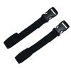 Webbing Strap with Quick Release Buckle, Pack of 2 (Black,
