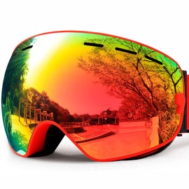 SPOSUNE - anteojos de esquí para hombres, mujeres, jóvenes, esquí, snowboard, UV400, antivaho, motos de nieve