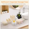 Criusia Drawer Organizer, 10 Pack Large Clear Plast Set, 3