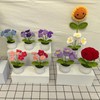 Vbepos Crochet Flowers Artificial Knitted Forever Flowers Bouquet, Inspirational Gifts